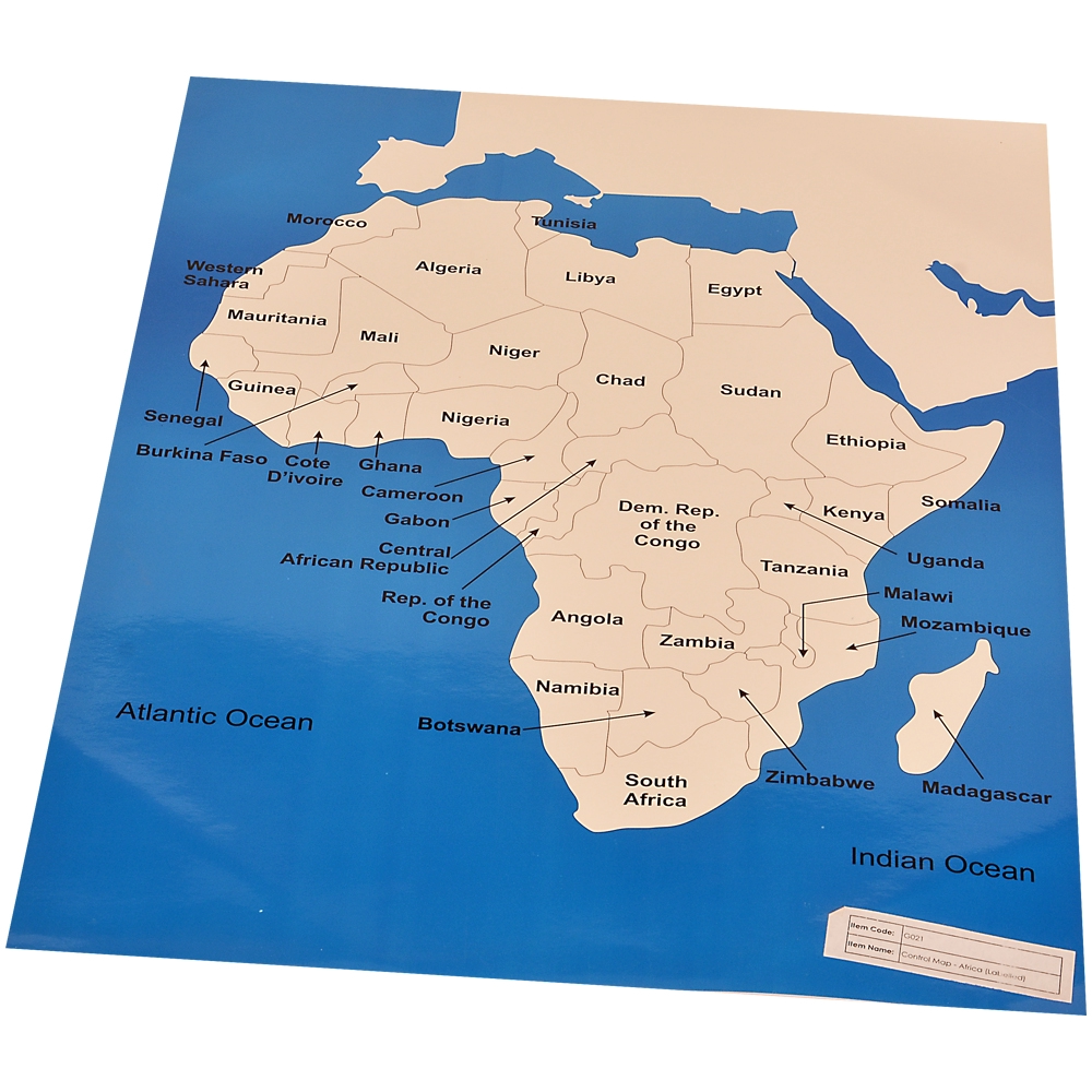 MAP OF AFRICA レコード Map of Africa 70 Piece Geography Puzzle – The Jigstore