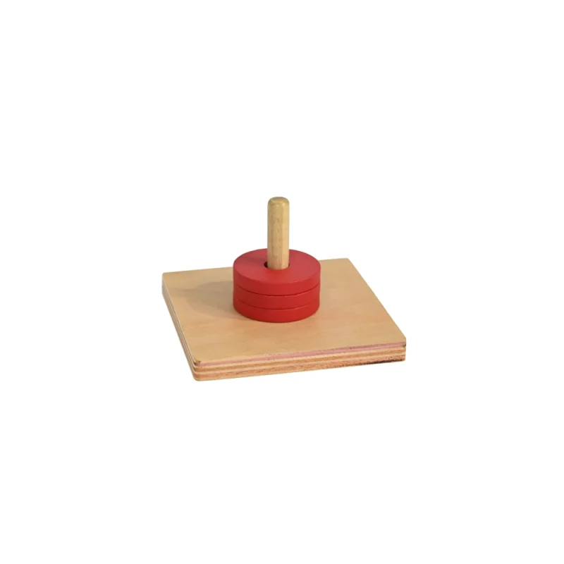 Montessori Discs on Vertical Dowel
