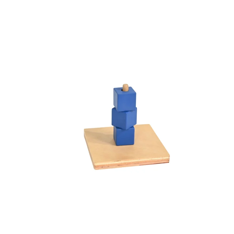 Montessori Cubes on Vertical Dowel