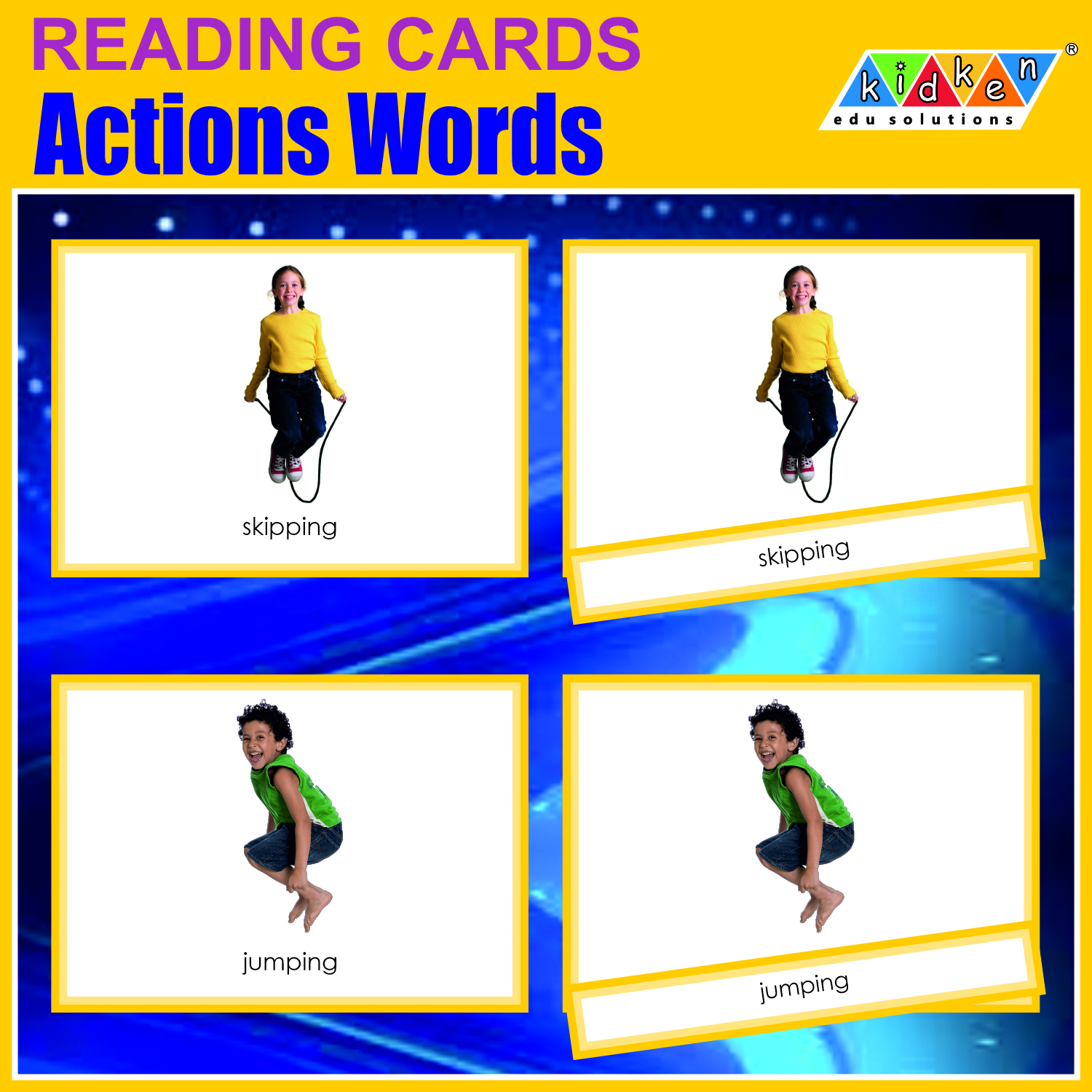 Actions Words Reading Cards - Action Words - Image 1