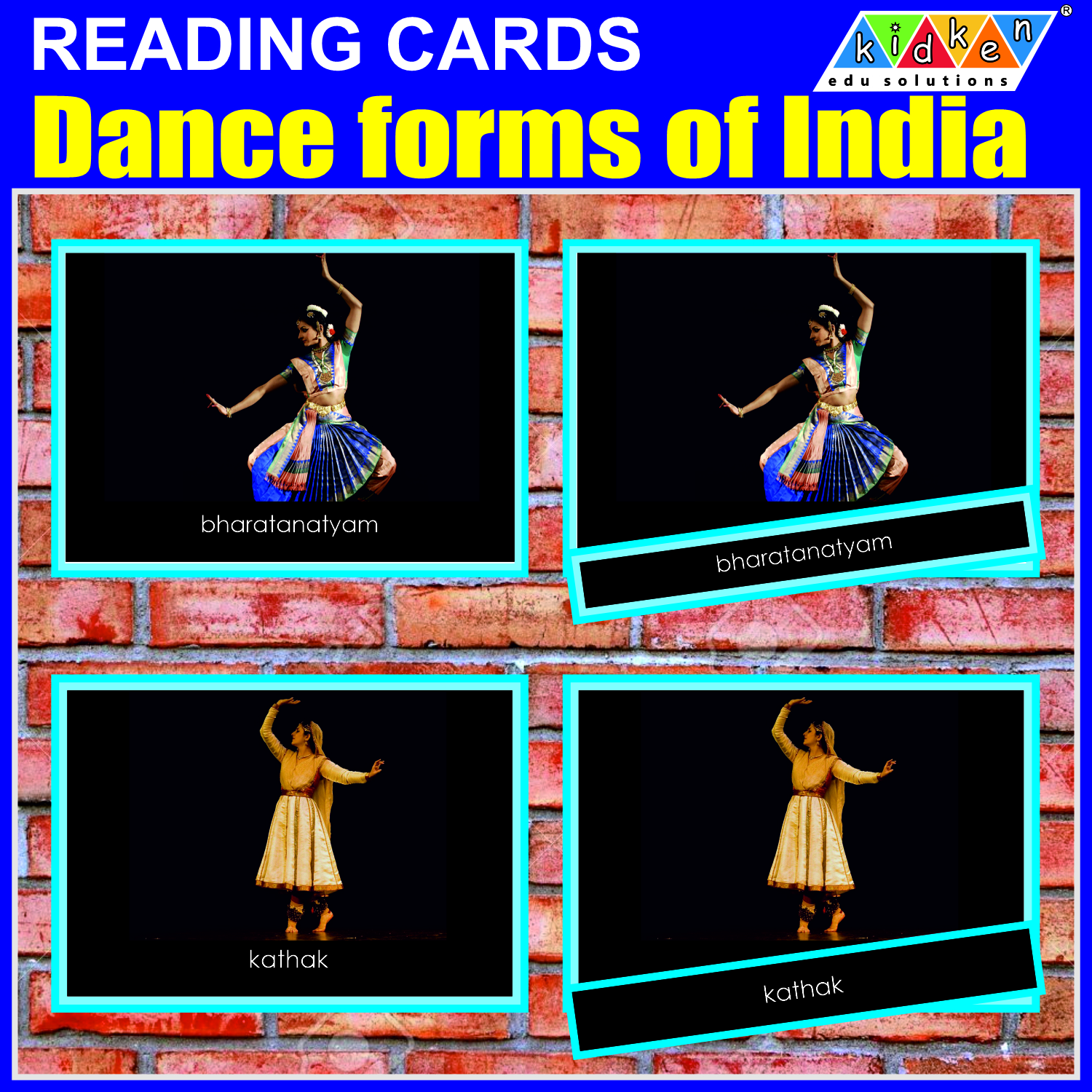 Dance forms of India Reading Cards - Dance Forms Of India - Image 1