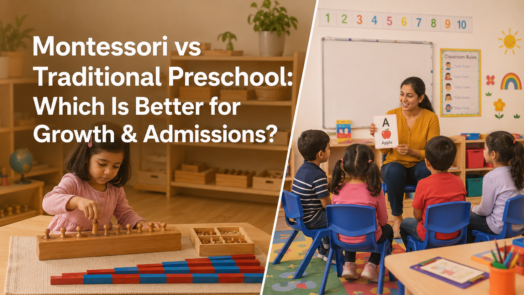 Montessori vs Traditional Preschool Which Is Better for Growth Admissions