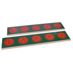 M035a - Fractions Set: Circles, Squares & Triangles - Metal - Image 2