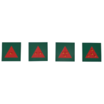 M035a - Fractions Set: Circles, Squares & Triangles - Metal - Image 4